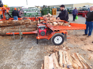 Equipment ranging from milking parlors to tractors to portable sawmills